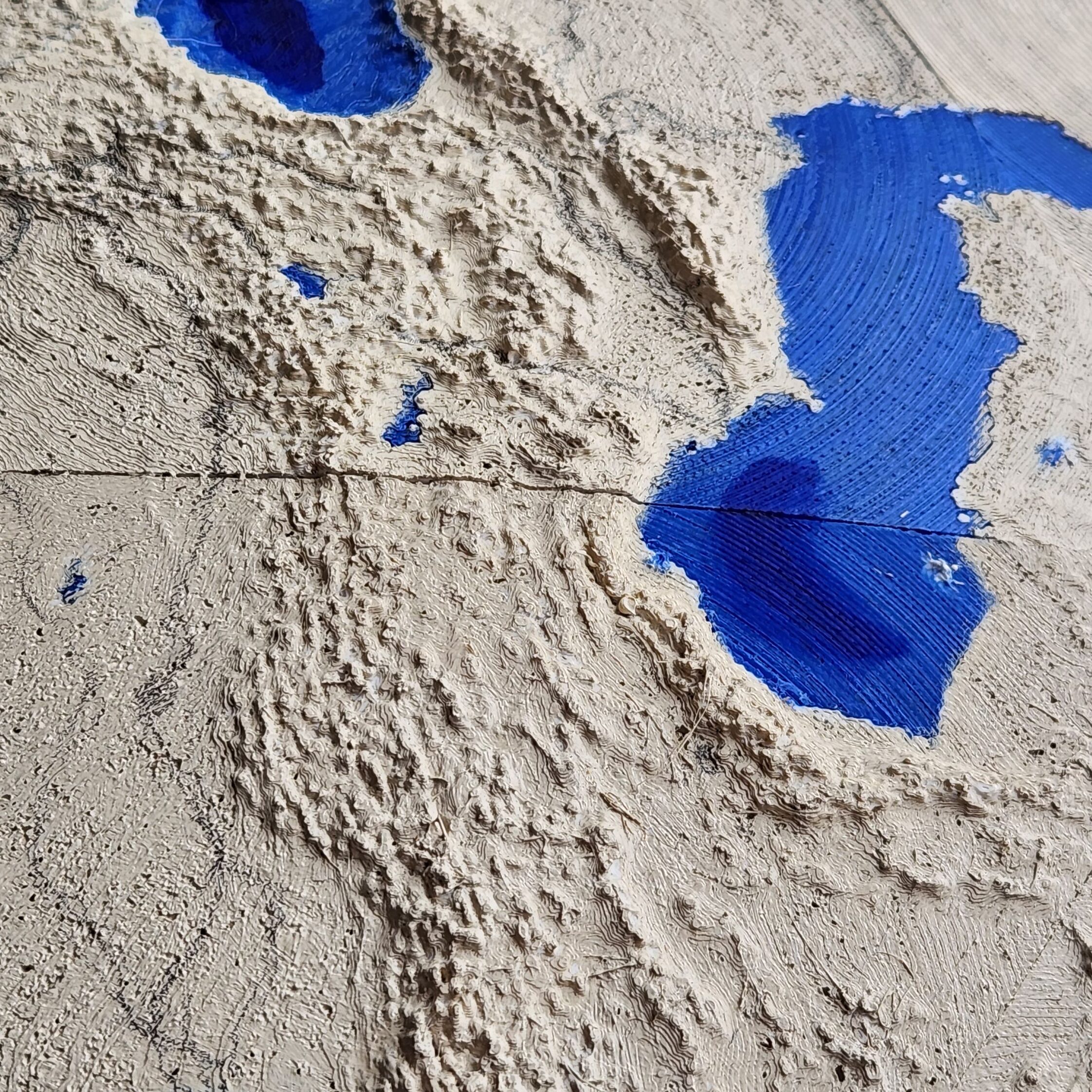 Model Map Compro 3D - Custom Solid Model Map - Real World Globes
