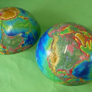 Topographic Earth Hemispheres