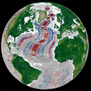 Earth Seafloor Magnetic Anomaly